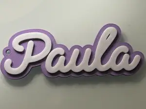Chaveiro “Paula” – Modelo 3D Personalizado