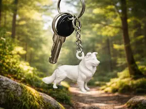 Mini Border Collie Keychain