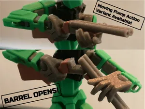 Working Double Barrel and Pump Shotguns Dummy 13