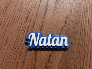 Natan name keychain