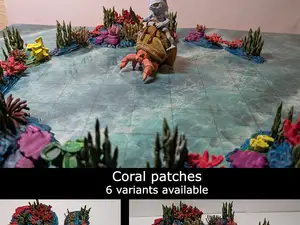Coral patches - DND scenery (6 variants)