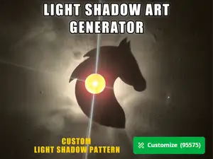 Light Shadow Art Generator-Happy Year of the Horse