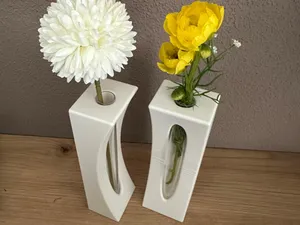 Reagenzglas-Vasendekor