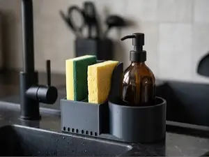 Kitchen Organizer – Dual Sponge & Soap Dispenser