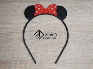 Mausohren-Haarreif mit Schleife | Haar-Accessoire
