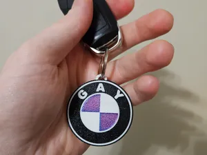 BMW GAY - keychain