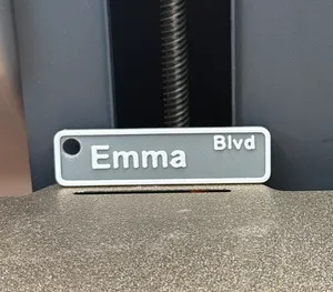 Custom Street Name Keychain