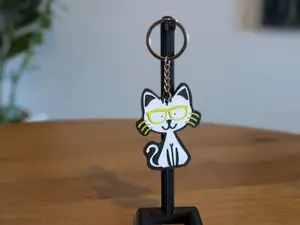 Kat keychain kitty glasses/ sunglasses
