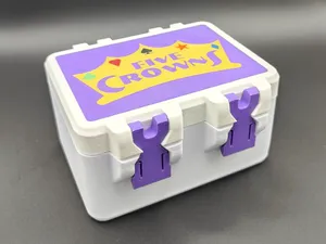 Five Crowns Card Box - SnapLock