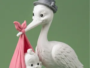 Cegonha - Decoração quarto de bebê