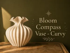 Bloom Compass Vase - Curvy