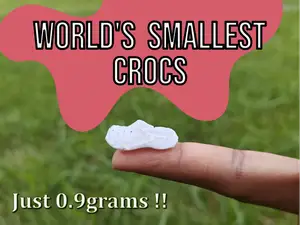 World's Smallest Crocs - Less than 0.9 grams
