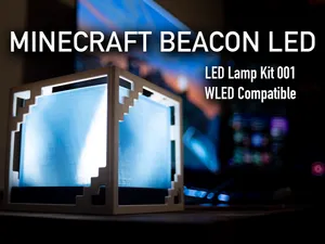 Minecraft Beacon Lamp (LED Lamp Kit 001 & WLED)
