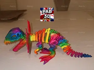 Articulated Dilophosaurus dinosaur