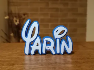 Disney Name Sign Yarin Kid Room Wall Decor Tag