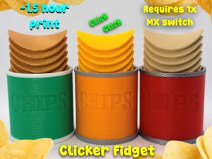 Potato Chip Clicker Fidget Toy (~1.5 hours)