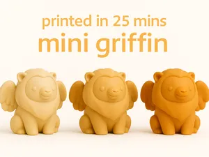 Mini Griffin – Mythical Guardian (Quick Print)