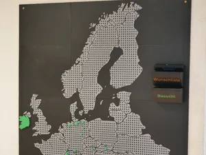 Reisekarte Europa