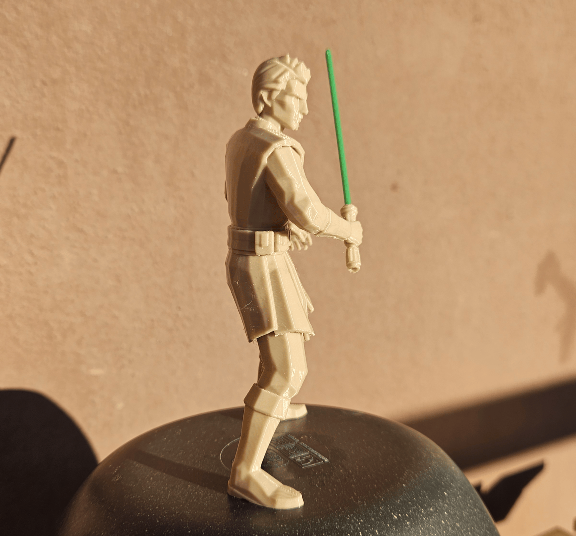 Highly detailed low poly Anakin Skywalker figure