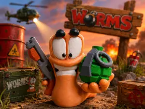 Worms from PlayStation Game