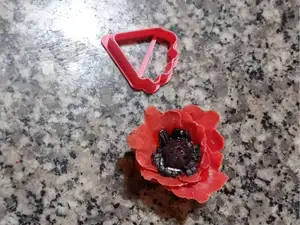 poppy petal cookie cutter flower sugar paste mold