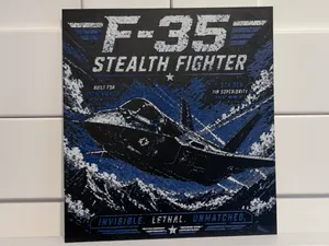 F-35 Stealth Fighter Military Wall Art