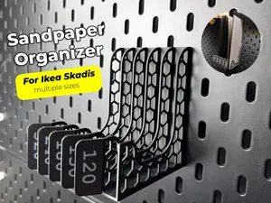 IKEA Skadis Sandpaper Organizer