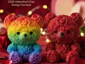 Eternal Rose Teddy Bear - Valentine’s Day Edition