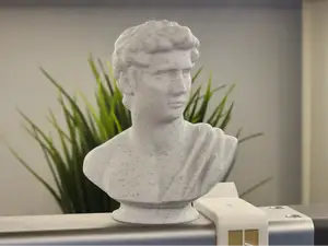 David Bust – Modern Speckled Marble Sculpture