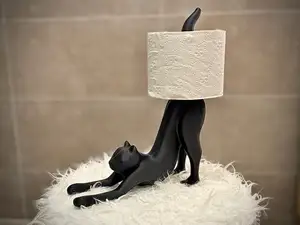 The Stretching Cat Toilet Paper Holder