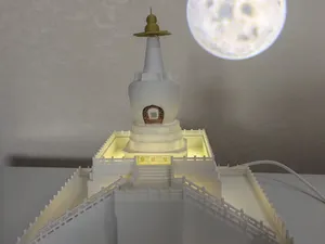 扬州瘦西湖白塔(拓竹灯)