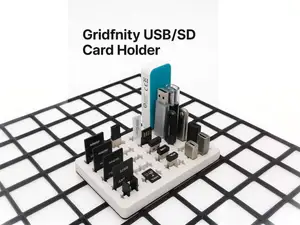 Gridfinity Storage for USB-A, USB-C & SD Cards