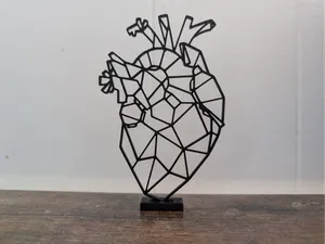 Geometric Heart - Give Your True Heart
