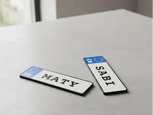 Czech licence plate - with customized name