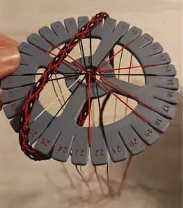 Kumihimo bracelet disc