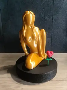 Das Mädchen mit der Herz Blume