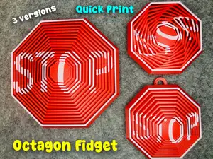 STOP Sign Octagon Fidget (Hexagon Fidget)