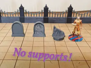 DnD Gravestone - 3 variants D&D headstone - TTRPG