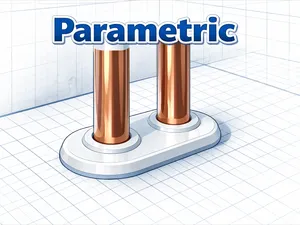 Parametrische Heizkörperrosetten einfach u. doppel
