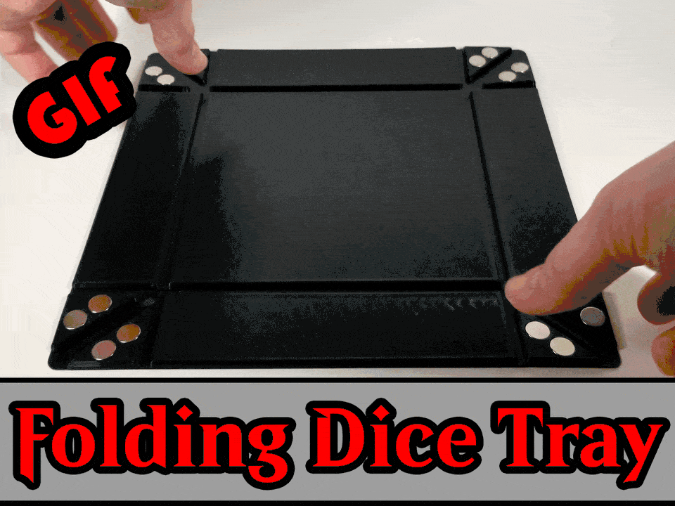Flat Folding Dice Tray for DnD / MTG / Board Games