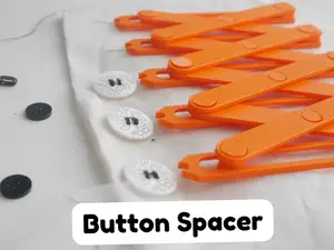 Button Spacer: Print-in-Place Sewing Gauge! 