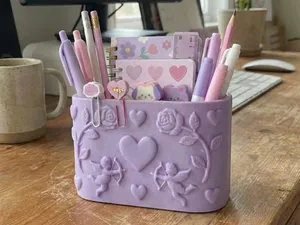 Cupid Desk Organizer Kawaii Valentines Day Holder