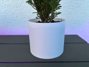 Einfacher und schlichter Blumentopf