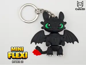 Toothless – Mini Flexi Dragon (Desdentado/Banguela