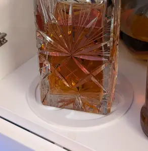 Whiskey decanter coaster