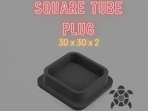 Square Tube Plug / Cap - Endstopfen 30 x 30