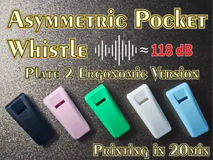Asymmetric Design Loud Pocket Whistle