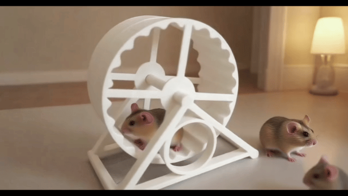 小仓鼠快乐跑轮玩具滚轮家 Hamster Running Wheel Toy Roller home