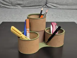 Pen holder from Bambu cardboard spools