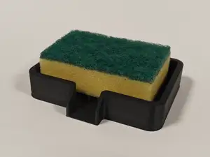 Self-Draining Sponge Holder V2 | Wave Drip Tray